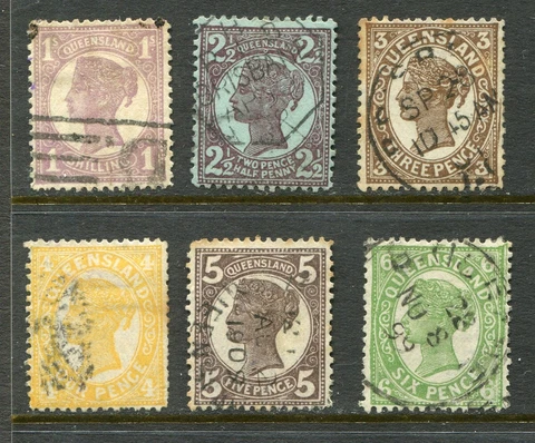 Australia Queensland #116-121 Queen Victoria [Used] Cover