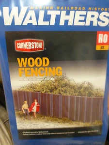 Walthers Cornerstone HO #933-3521 Wood Fencing (kit) Molded plastic one color - Picture 1 of 2