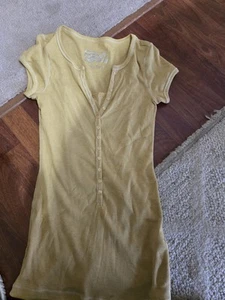 Camicia Henley Self Esteem XL inserto in pizzo Y2K Bella Swan/Elena Gilbert stile Y2K - Foto 1 di 2