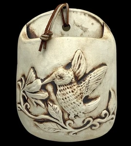 HUMMINGBIRD WALL POCKET Vase Rustic Cottage Farmhouse Cabin Flowers Love Notes - Picture 1 of 10