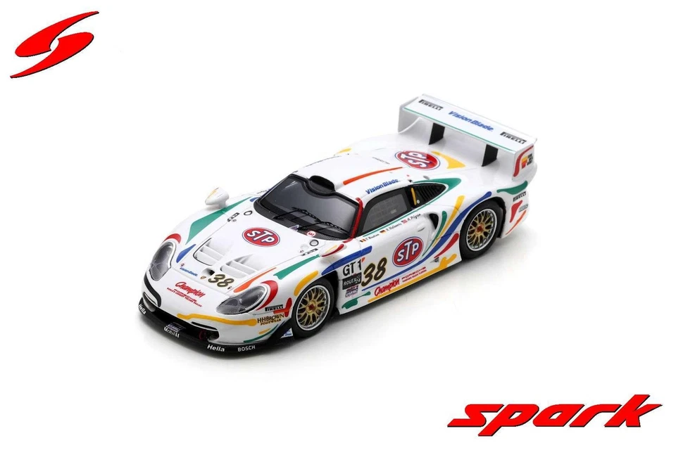 1:43 SPARK Porsche 911 Gt1 Evo #38 Daytona 1998 Boutsen Pilgrim Kelleners US208 - Image 1 of 2