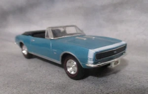 Ertl Diecast 1967 Chevy Camaro SS Conv  Turquoise  1:43  Diecast Rubber Tires - Picture 1 of 6
