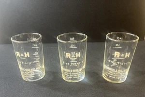Juego de 3 vasos medidores Richardson & Holland 4 oz Seattle Union City Gardena - Imagen 1 de 5