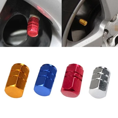 New Aluminum Tire Wheel Rims Stem Air Valve Cap Tyre Cover Car Truck Bike - Image 1 of 4