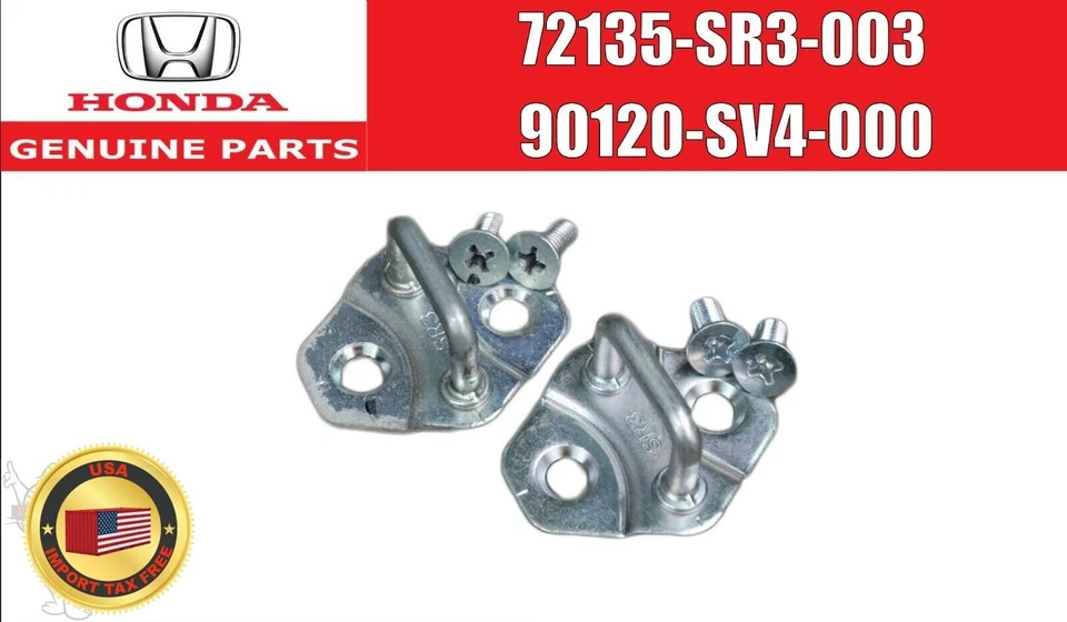 HONDA INTEGRA DC2 TYPE-R GENUINO Golpes de puerta delantera con pernos OEM JDM Foto 1 de 4