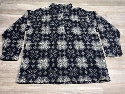 Pullover Henley de Vellón Nórdico LL Bean De Colección Talla 2XL Pullover Difuso Foto 1 de 4