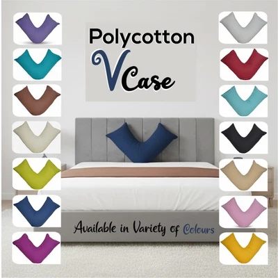Back & Neck Support Polycotton V Shaped Orthopedic/Pregnancy/Nursing Pillowcase - Image 1 of 2