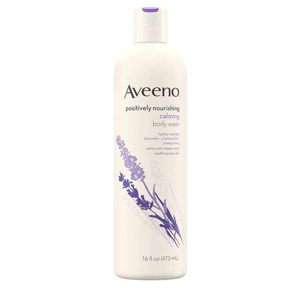 Aveeno Positively Nourishing Calming Body Wash in Lavender, 16 fl oz - Image 1 of 1