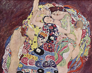 Gustav Klimt The Virgin Woman Painting 8x10 Real Canvas Art Print