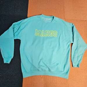 As is* BFFS & BABES Margs Margarita Sweatshirt Pullover Fleece XL Blue W4b - Picture 1 of 9