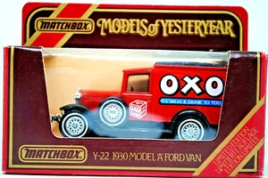 Matchbox of Yesteryear No:Y-22 1930 FORD Model A Van in OXO Livery Code 5 MIB - Picture 1 of 10