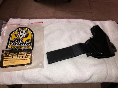 Desantis #81 Black Leather Ankle Holster RIGHT Rig For STAR FIRESTAR Pistol #N43 - Image 1 of 4