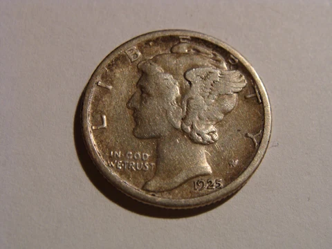 1925-S Mercury Dime - Choice VF Cover