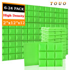 TOUO Acoustic Foam Panels 6-24 Pcs Soundproof Foam Wall Panels Studio Sound Proo