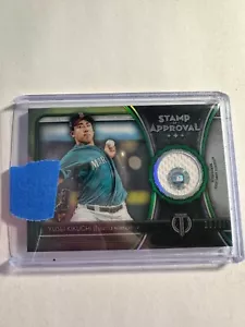 K86,187 - 2020 Tribute Stamp of Approval Relics Green #SOAYK Yusei Kikuchi #/99 - Picture 1 of 1