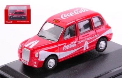 MODELLINO AUTO STATICO OXFORD TX4 TAXI LONDON COCA COLA MODELLISMO SCALA 1:76 - Immagine 1 di 4