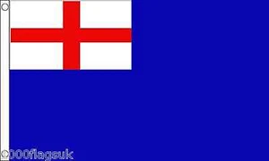 England Blue Ensign 1620 to 1707 Polyester 5'x3' Flag - Picture 1 of 3