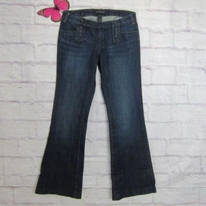 Banana Republic Sailor Flare Leg High Rise Denim Trousers Jeans size 6 Stretch - Picture 1 of 9