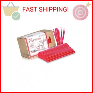 1000 Plastic Coffee Stirrers, 5-Inch Cocktail Straws and Stir Sticks for Coffee - Picture 1 of 2