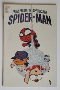 SDCC 2018 Peter Parker The Spectacular Spiderman #307 Skottie Young Variant RARE - Picture 1 of 6