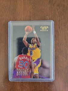 1996-97 Fleer KOBE BRYANT ROOKIE CARD Lakers RC No. 203
