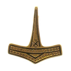 Thors Hammer Wikinger Brosche Fibel Bronze Symbol  Schmuck NEU - Bild 1 von 1