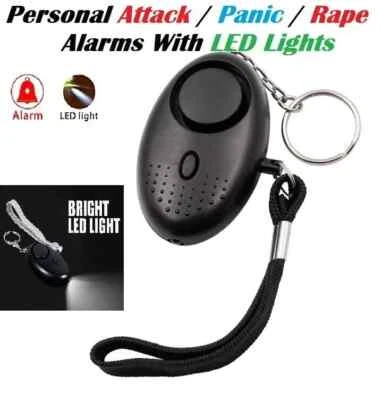 Safety Security Panic Alarm Police Approved Loud 140db Alarm Rape Attack Keyring - Image 1 of 4