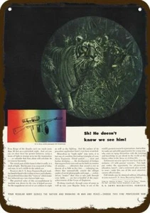 1946 U.S. ARMY RECRUIT Vintage Look DECORATIVE METAL SIGN RIFLE GUN w/ SNIPERSCO - Picture 1 of 1