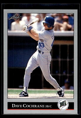 1992 Leaf #398 Dave Cochrane Seattle Mariners Pack Fresh Mint+ - Image 1 of 2