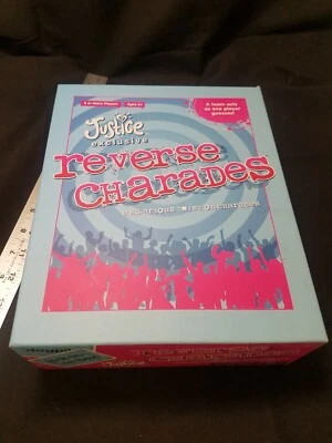 Reverse Charades Justice Exclusive Board Game A Hilarious Twist on Charades 100% - Image 1 of 4