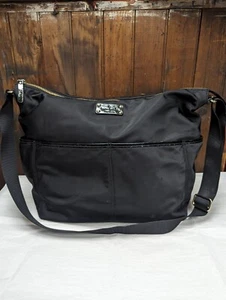 KATE SPADE CHELSEA NYLON GROSSE SCHWARZE TASCHE SCHULTERREISE Stevie Windeltasche - Bild 1 von 8