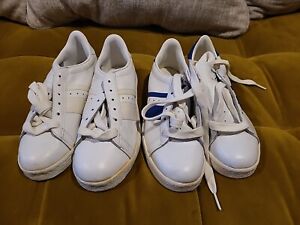 2 Pairs Vintage Never Worn White Blue 70s 80s Pro-Keds Low Top Shell Toes 