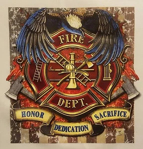 FIREFIGHTER HONOR DEDICATION SACRIFICE FIRE HOODED SWEATSHIRT #1042 HOODIE - Picture 1 of 4