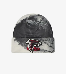 NEW ERA ATLANTA FALCONS 2022 SIDELINE BLACK INK DYE CUFFED KNIT BEANIE $36 - Picture 1 of 3