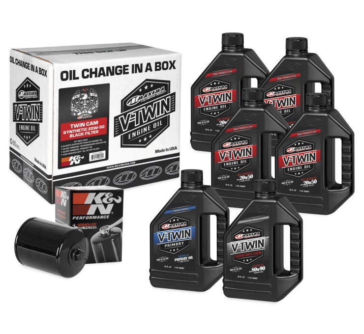Máxima Motor/Transmisión/Primario Sintético 20W-50 Kit con Filtro Harley Doble Cámara 99-20 Foto 1 de 1