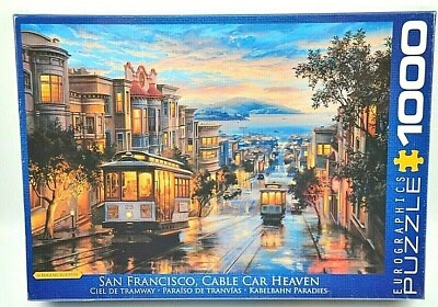 SAN FRANCISCO Cable Car Heaven Eurographics 1000 Piece Jigsaw Puzzle NEW Sealed - Image 1 of 4