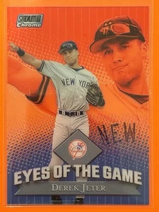 2000 Topps Stadium Club Chrome Derek Jeter Eyes of the Game #EG6 Baseball HOF - Picture 1 of 2