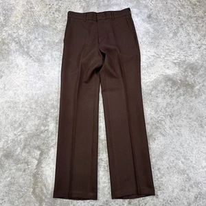 Vintage Levi's pants mens 30 x 32 Action slacks brown 70s Talon Zip disco flare - Picture 1 of 6