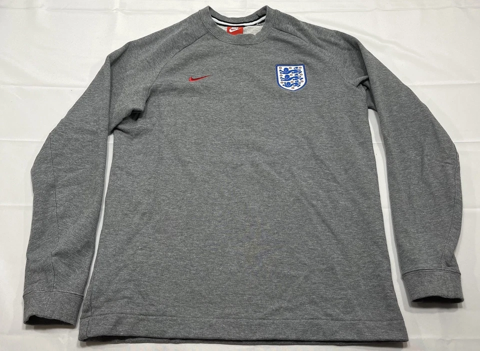 Sudadera con capucha de fútbol Nike de la Selección Nacional de Inglaterra 3 Leones para hombre talla mediana Foto 1 de 4