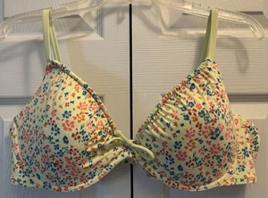 PINK Victorias Secret Floral Yellow Push-up Bikini Top Size XXL NWOT - Picture 1 of 3