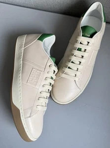 PAUL SMITH HERREN BIMA Creme GRÜN UK8/EU42 Schuh Sneaker/ Turnschuhe Italian Made - Bild 1 von 22