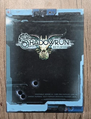 Shadowrun Returns PC Game Set (Thumb/Flash Drive, Game, Soundtrack) Kickstarter - Image 1 of 4
