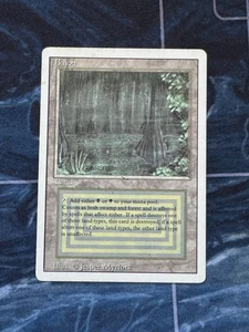 MTG English Bayou Revised Dual Land Vintage MP - Picture 1 of 7