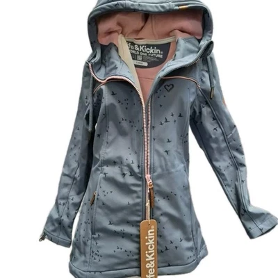 Jacke Softhelljacke Parka Übergangsjacke ALIFE AND KICKIN Blau Gemustert (8 816) - Bild 1 von 4