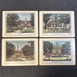 Vintage Pimpernel Colonial Williamsburg Scenes Tischset 4er Set 40x30cm - Bild 1 von 11
