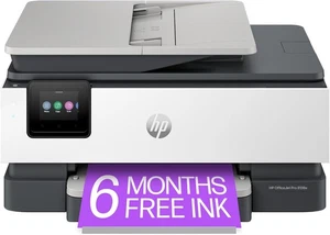 HP OfficeJet Pro 8138e Bezprzewodowa wielofunkcyjna kolorowa drukarka atramentowa Skanowanie Kopia Faks - Zdjęcie 1 z 6