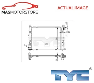 ENGINE COOLING RADIATOR TYC 728-0062 H NEW OE REPLACEMENT - Picture 1 of 5