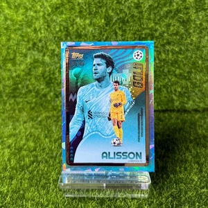 Alisson Becker Blue /49 2024-25 TOPPS UCC Gold - Picture 1 of 2