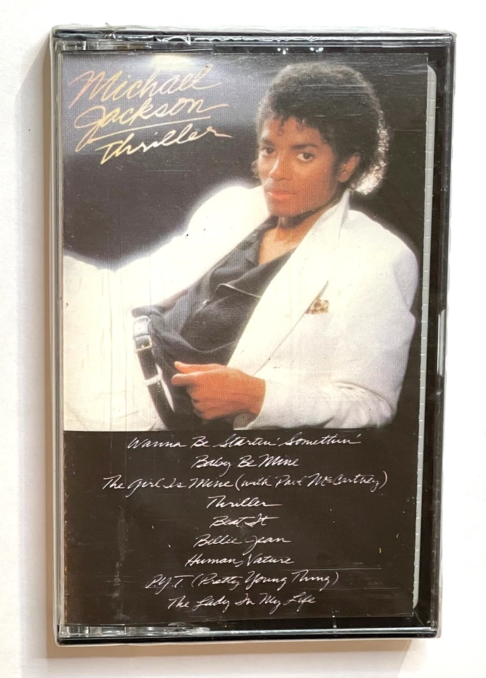 SEALED Michael Jackson ‎– Thriller QET 38112, 1st edition US Cassette 1982 Epic - Image 1 of 4