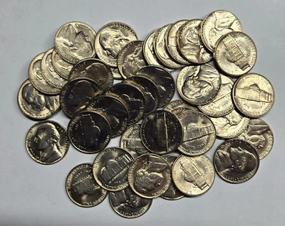 1953 D Jefferson Nickel Roll BU Brilliant Uncirculated Coins 40 coins #A-269 - Image 1 of 4